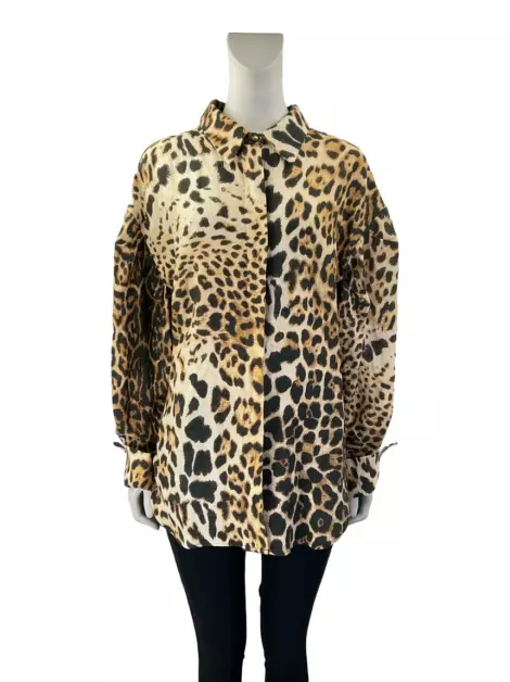 Camisa Tig Linho Animal Print