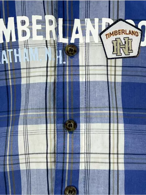 Camisa Timberland Xadrez Azul
