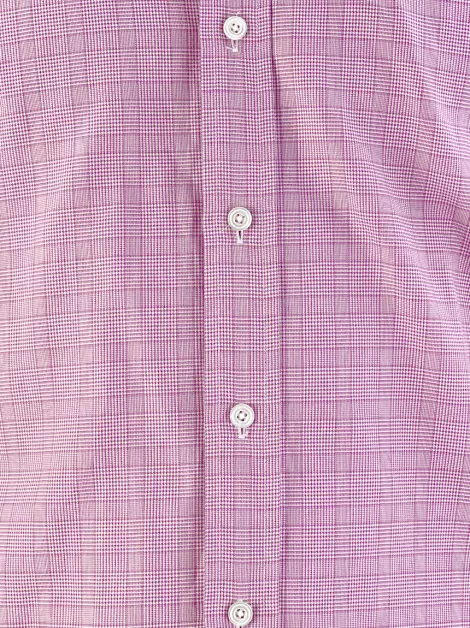 Camisa Tom Ford Tecido Xadrez Rosa