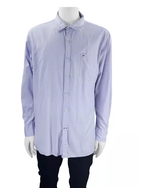 Camisa Tommy Hilfiger Reta Lilás