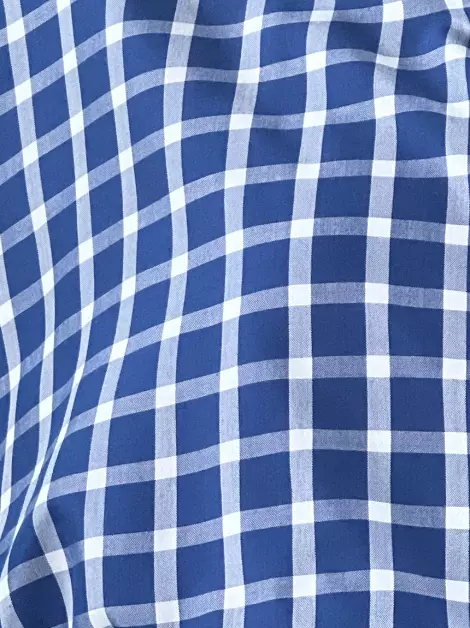 Camisa Tory Burch Manga Longa Xadrez