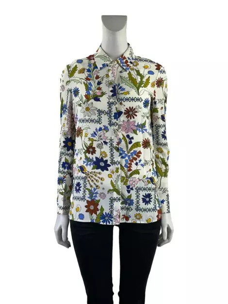 Camisa Tory Burch Seda Estampada