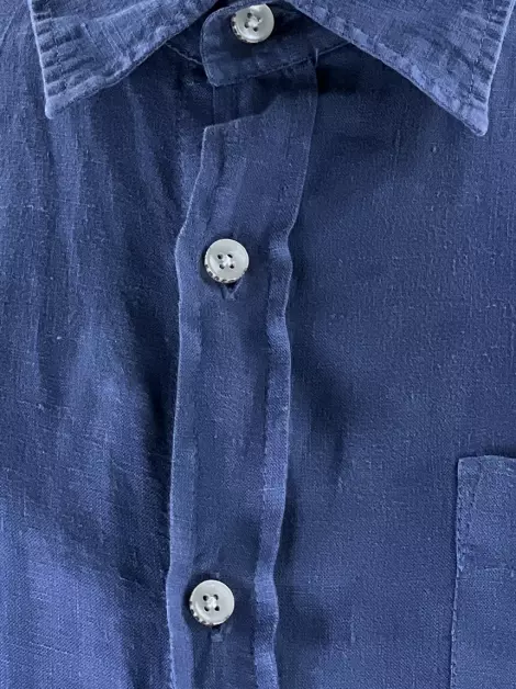Camisa Vilebrequin Linho Azul
