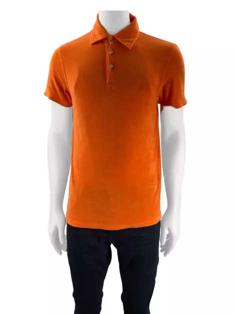 Camisa Vilebrequin Veludo Laranja