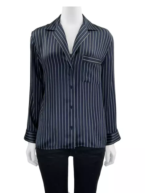 Camisa Vince. Seda Listrada