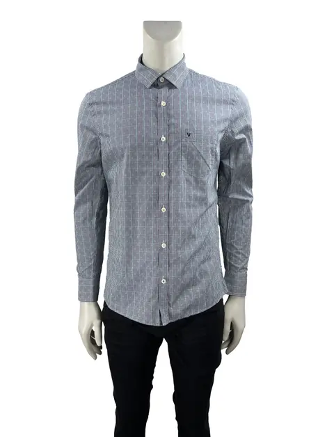 Camisa VR Collezioni Xadrez Azul