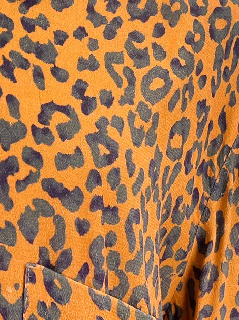 Camisa Zara Tecido Animal Print