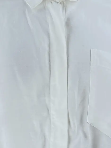 Camisa Zara Tecido Branco