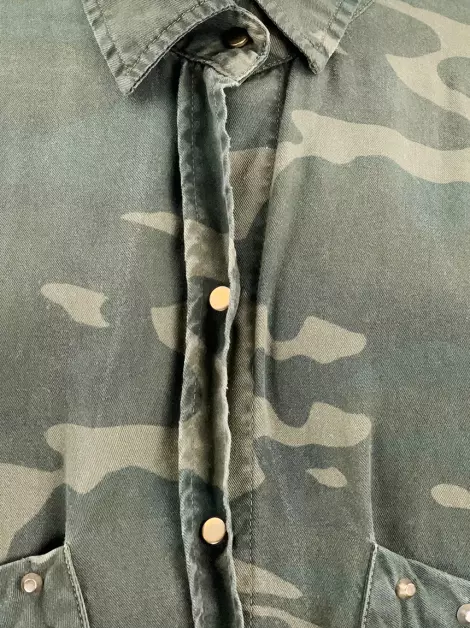 Camisa Zara Tecido Estampado