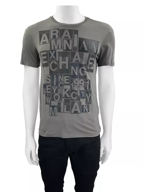 Camiseta Armani Exchange Tecido Estampado