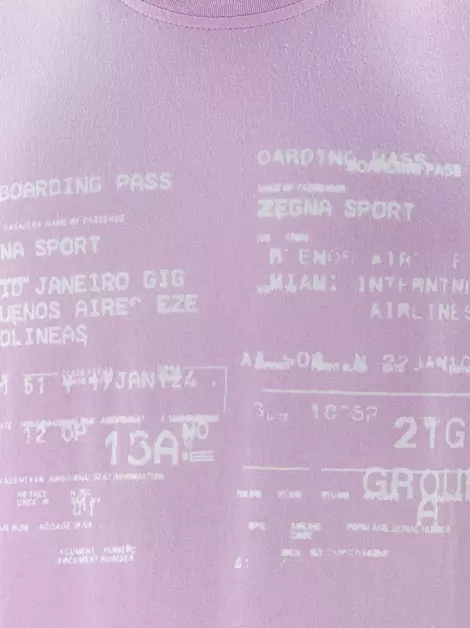Camiseta Ermenegildo Zegna Sport Rosa