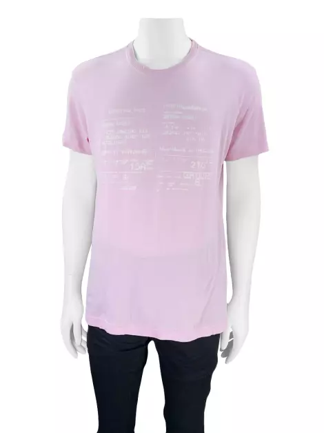 Camiseta Ermenegildo Zegna Sport Rosa