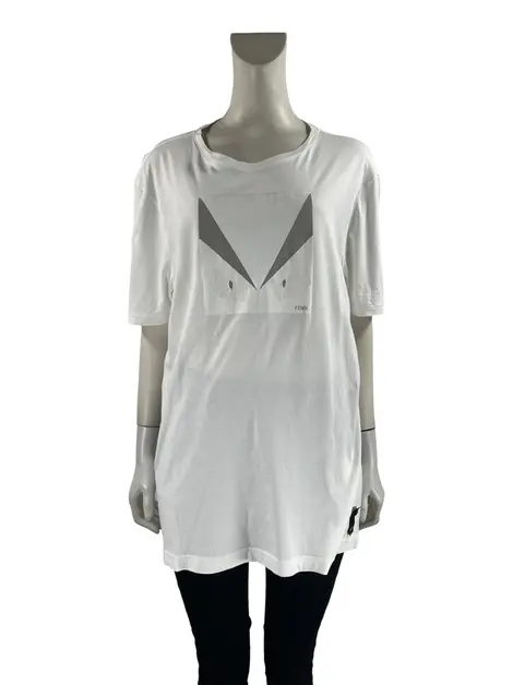 Camiseta Fendi Monster Eye Branca