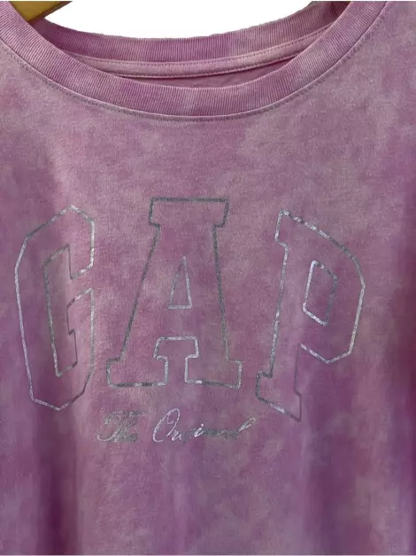 Camiseta GAP T-Shirt Logo Rosa