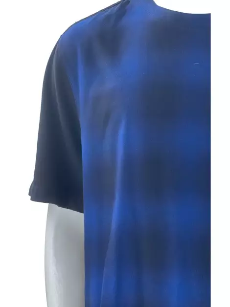 Camiseta Helmut Lang Estampada Azul