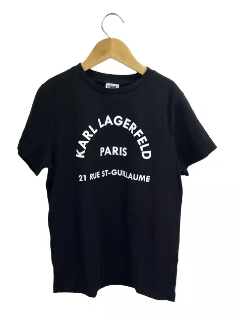 Camiseta Karl Lagerfeld Tecido Preto
