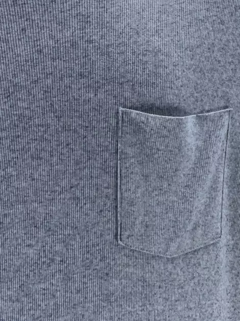 Camiseta Osklen Canelada Cinza