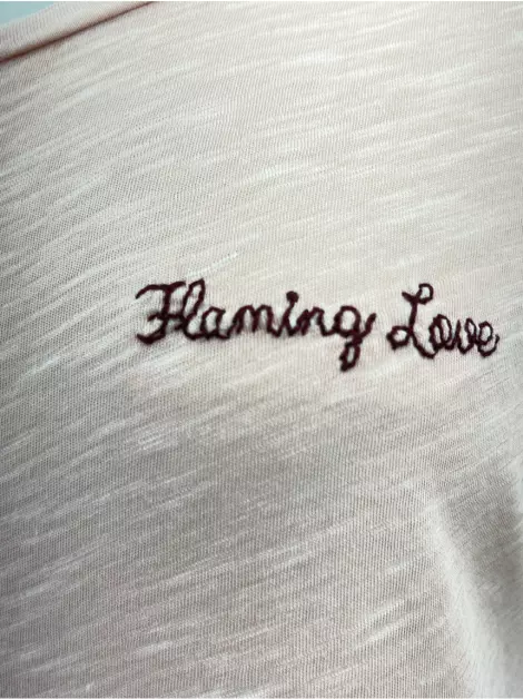 Camiseta Scotch & Soda Flaming Love Rosa