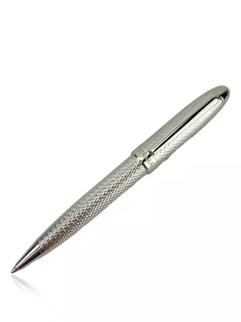 Caneta Vivara Texturizada Prateada