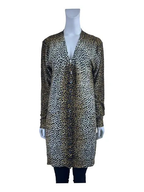 Cardigan D&G Lã Animal Print