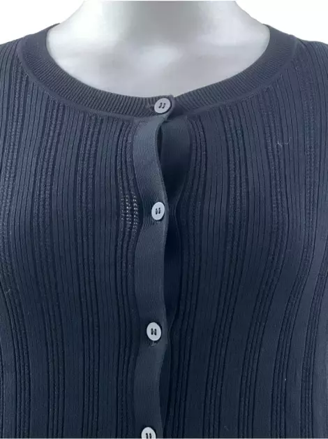 Cardigan Diane Von Furstenberg Texturizado Preto