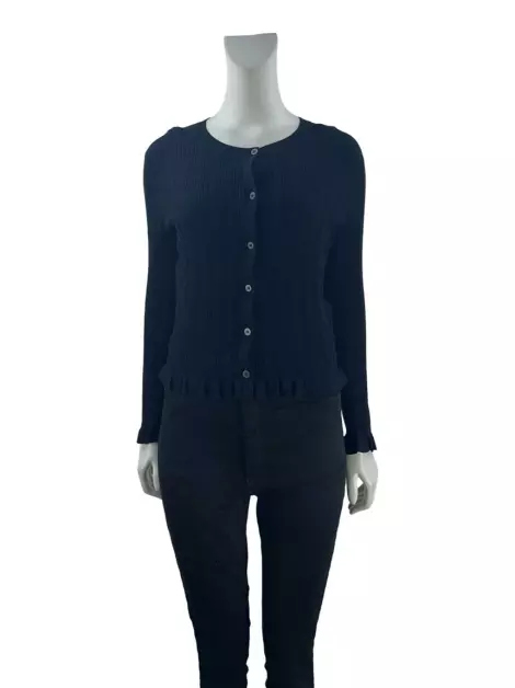 Cardigan Diane Von Furstenberg Texturizado Preto