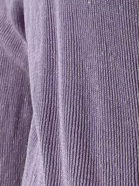 Cardigan Eileen Fisher Manga Longa Lilás