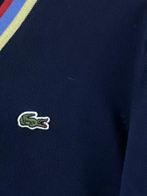 Cardigan Lacoste Tricot Azul