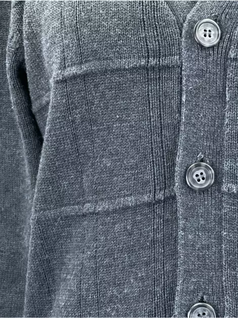 Cardigan Oscar de la Renta Tricot Cinza
