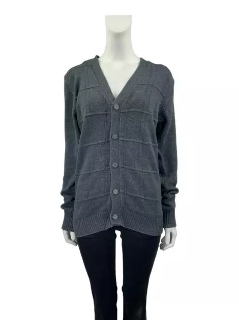 Cardigan Oscar de la Renta Tricot Cinza