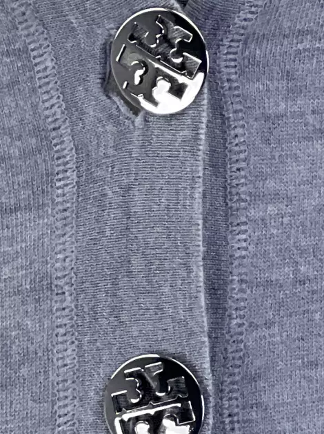 Cardigan Tory Burch Lã Cinza