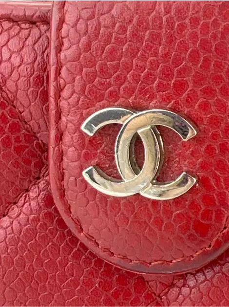 Carteira Chanel CC French Vermelha