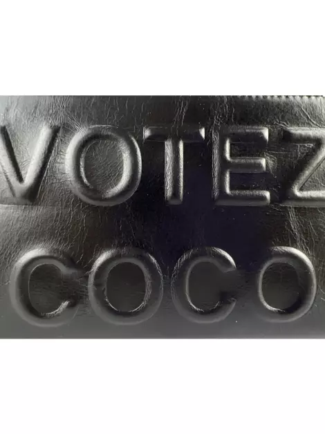 Carteira Chanel Votez Coco Preto