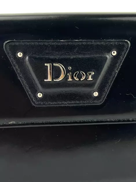 Carteira Christian Dior Bifold Preta Vintage