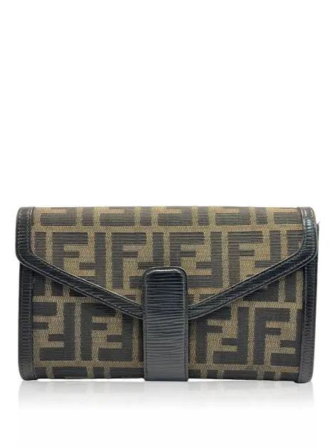 Carteira Fendi Zucca Marrom