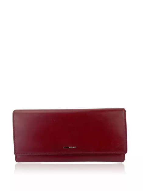 Carteira Hugo Boss Boss Continental Couro Vermelho
