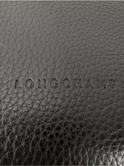Carteira Longchamp Logo Preta