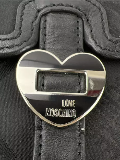 Carteira Love Moschino Heart Preta