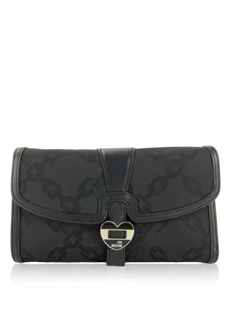 Carteira Love Moschino Heart Preta