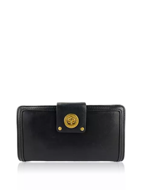 Carteira Marc By Marc Jacobs Totally Turnlock Preta