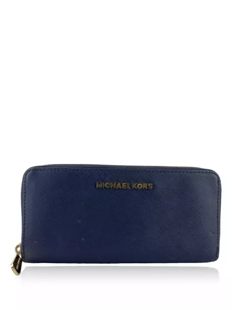 Carteira Michael Kors Couro Azul