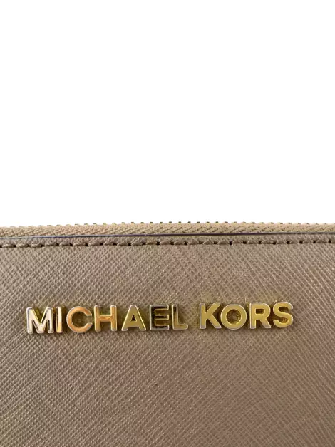 Carteira Michael Kors Couro Bege