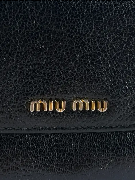 Carteira Miu Miu Continental Preta