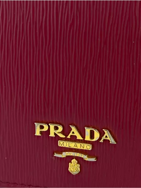 Carteira Prada Vitello Move Ibisco