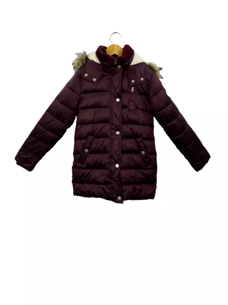 Casaco Abercrombie & Fitch Shearling Vinho
