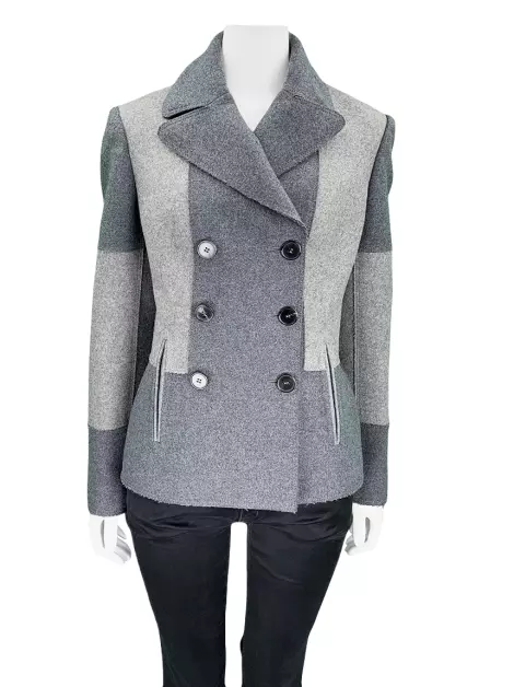 Casaco Alexander McQueen Lã Cinza