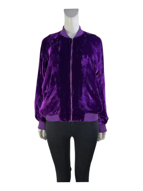 Casaco Amissima Veludo Roxo
