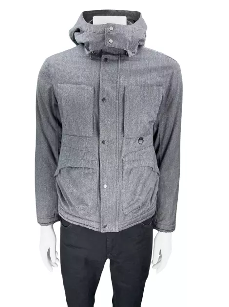 Casaco Armani Exchange Tecido Cinza