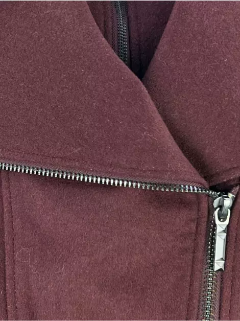 Casaco BCBG Max Azria Tecido Vinho