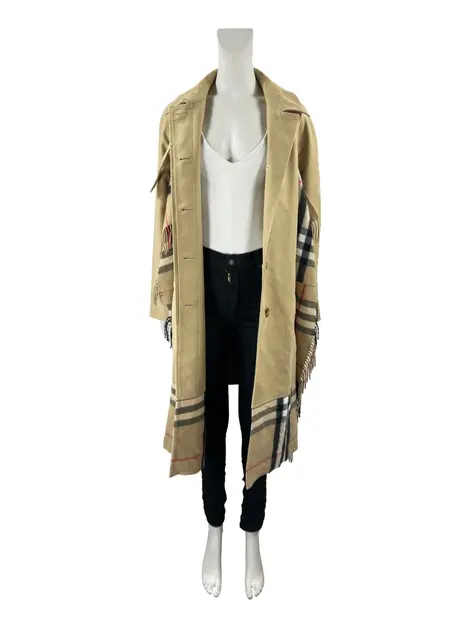 Casaco Burberry Longo Bege